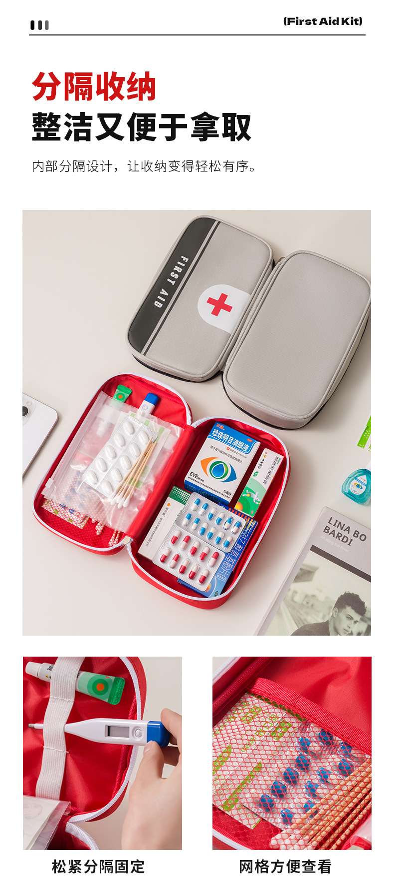 2025 New portable bag, camping home emergency bag, car rescue bag, first aid bag, item storage bag detail image 8