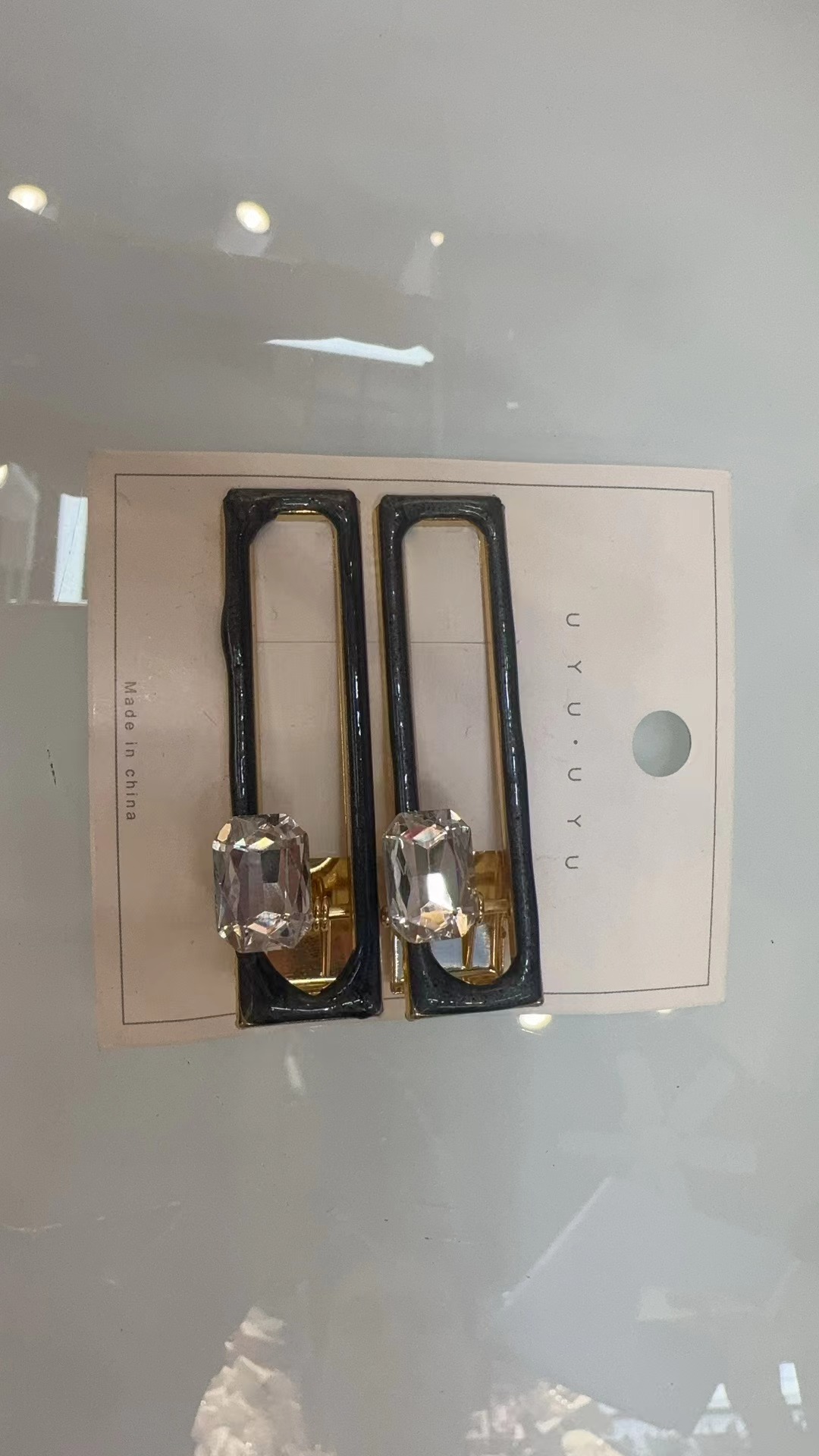 发夹/头饰/发饰/抓夹/BB夹点钻白底实物图