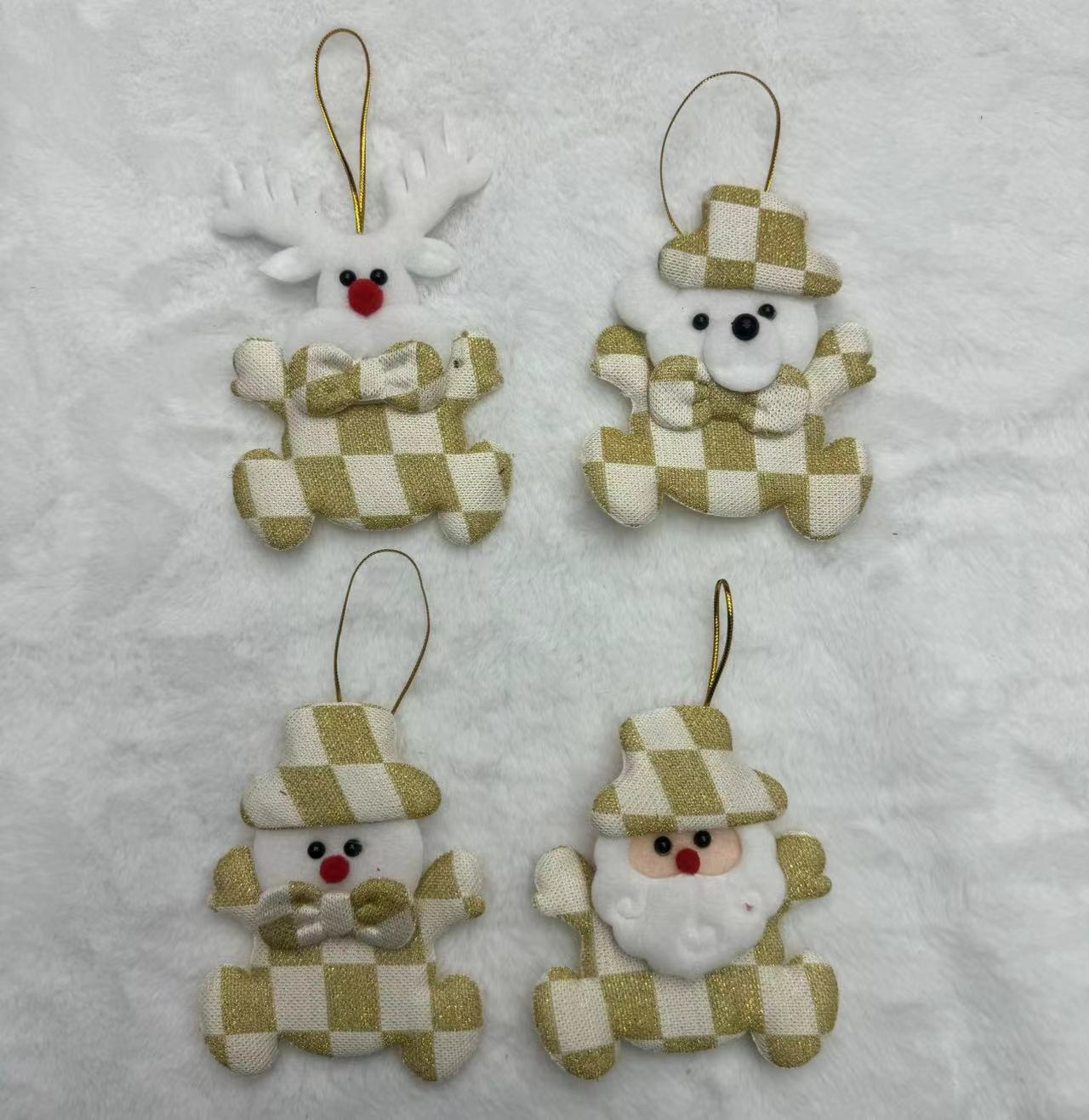 Colgante de navidad fiesta de navidad vestir fiesta de navidad viejo muñeco de nieve ciervo oso colgante de navidad