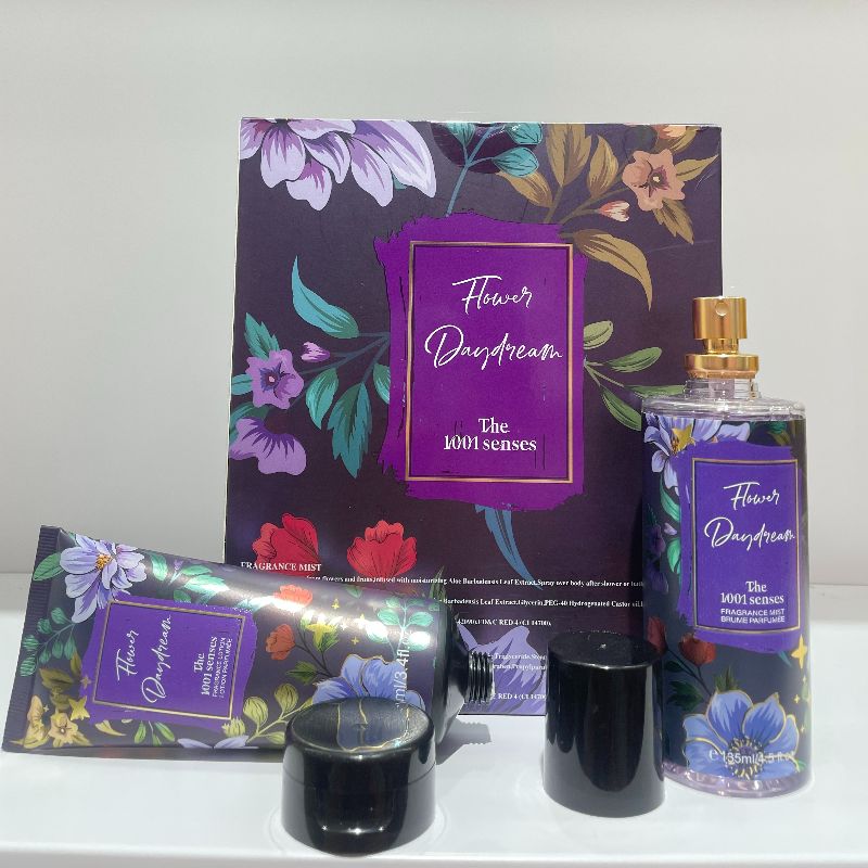 Flower-scented perfume set 135ML BODY MIST 100ML BODY CREAM Floral body spray + Body lotion Application Scenario