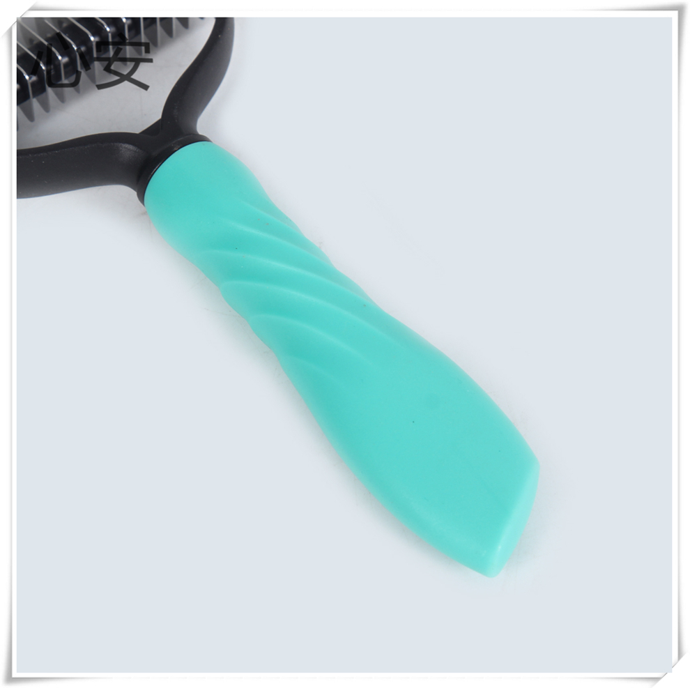 A 17-toothed open-knot comb for cats, dogs and pets to remove loose hair and sticky hair Specification drawing