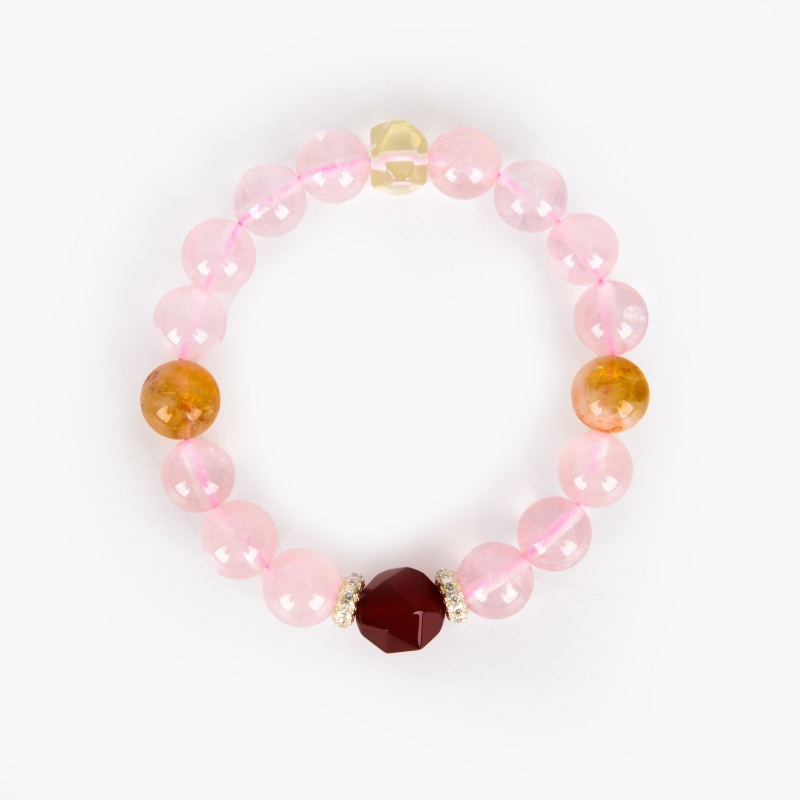 手链/水晶手串/木头十字架手链/饰品/水晶手链产品图