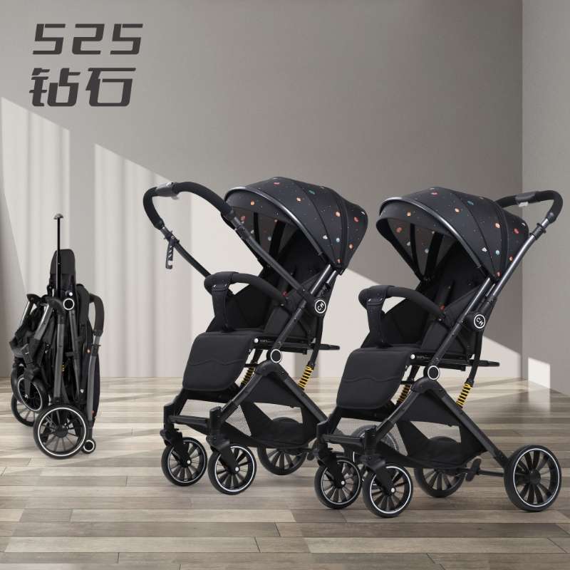 Baby stroller with handle, reversible stroller, large wheel stroller Specification image