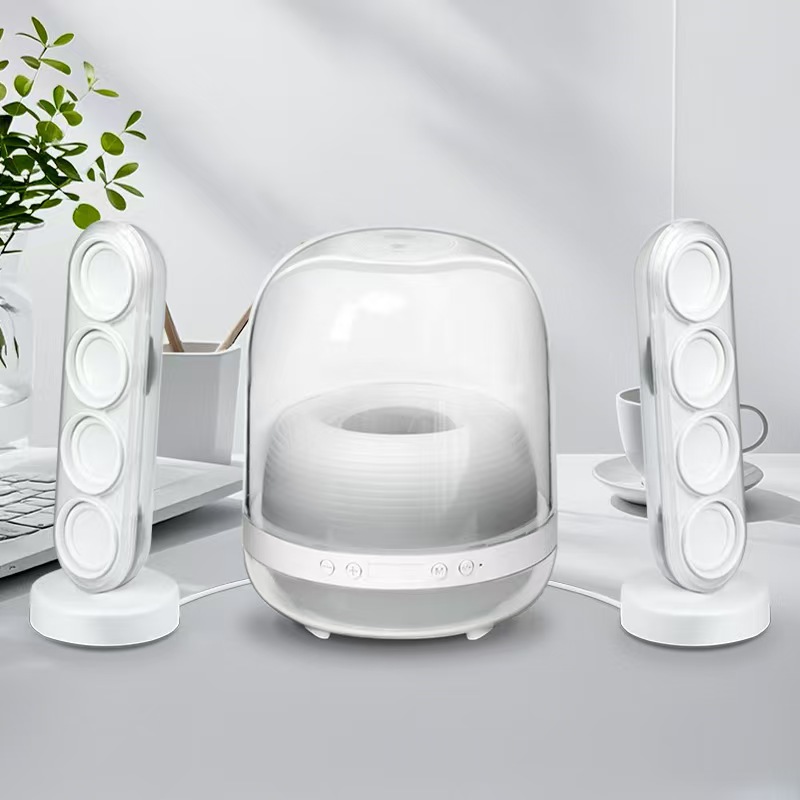 时尚圆润设计蓝牙扬声器，立体声效