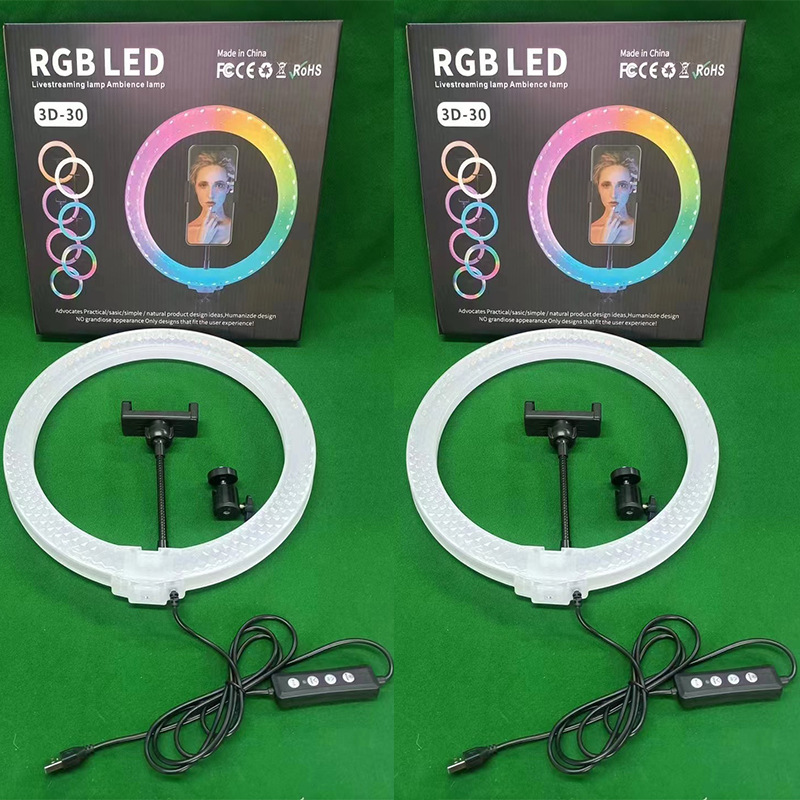 Double-sided light-emitting 6/8/10-inch / 12/13/14/18/22-inch Ringlight crystal live streaming light pic 6