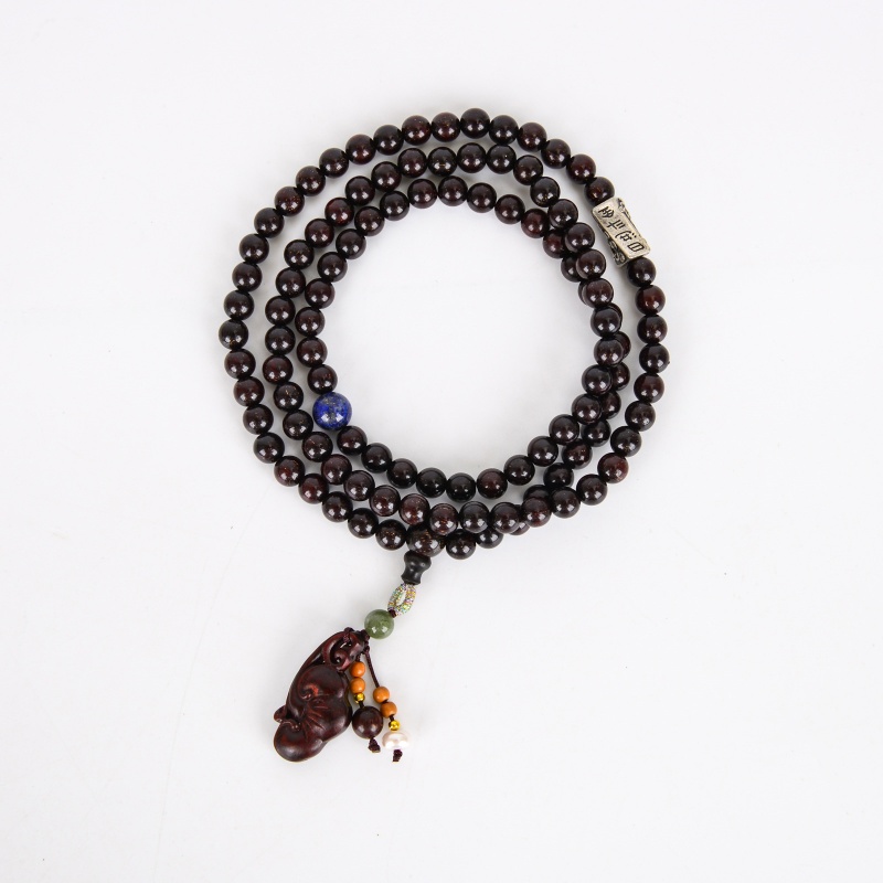 手链/水晶手串/木头十字架手链/饰品/水晶手链白底实物图