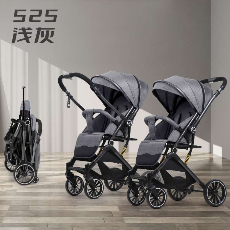 带拉杆婴儿推车可换向推车大车轮推车