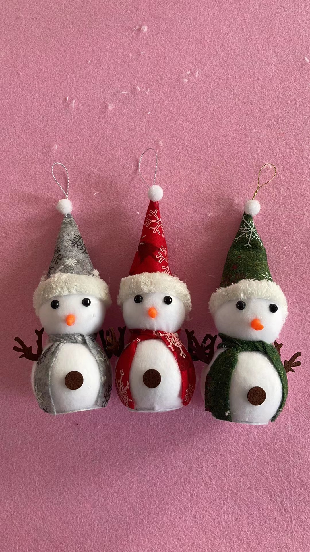 Cross-border best-selling Christmas ornaments: Snowman Christmas tree pendant, desktop decoration, Christmas tree pendant + cartoon pen Specification image