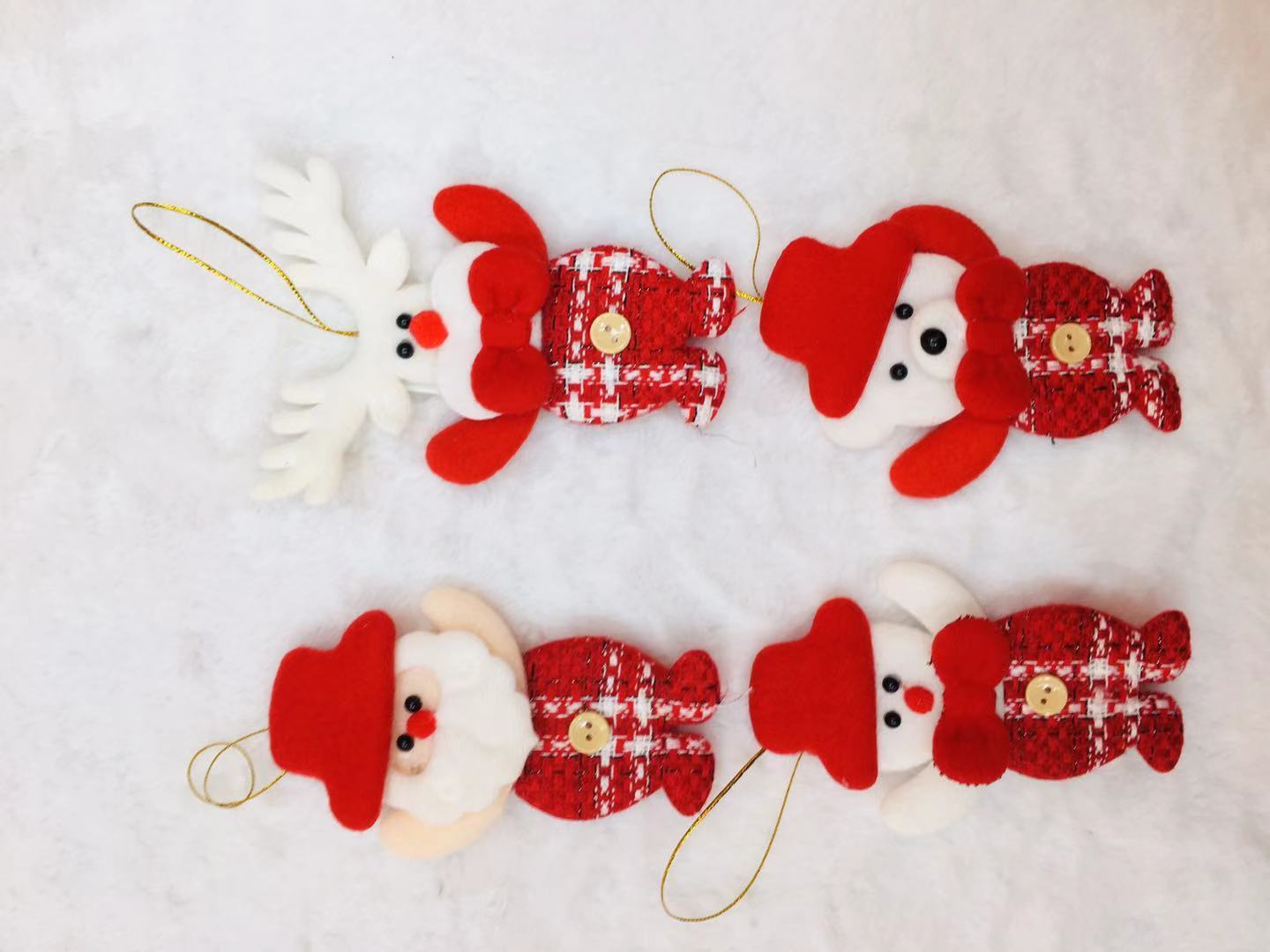 New cross-border Christmas decorations: Santa Claus, Snowman, deer, Bear, bell pendants, direct supply and wholesale from the manufacturer Item Picture