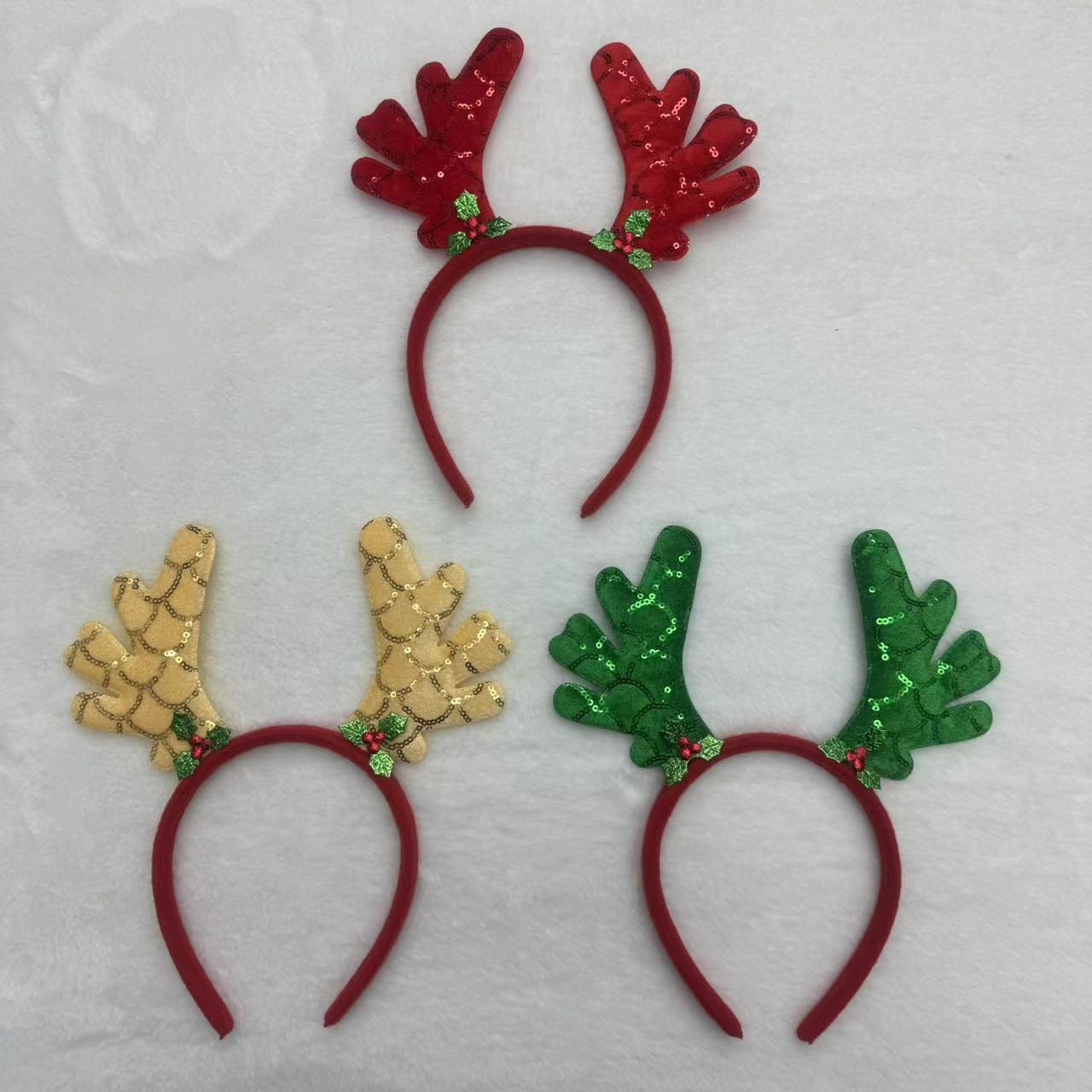 عبر الحدود في عيد الميلاد يرتدي أجراس الأيائل الجميلة أزرار الرأس Item Picture