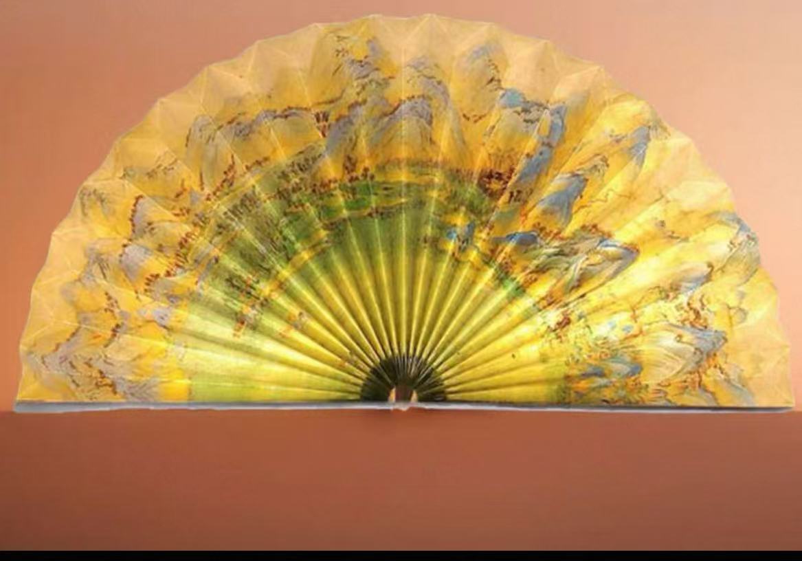 国潮扇子灯拍拍灯感应充电灯小夜灯