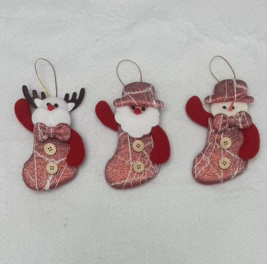 New cross-border Christmas decorations: Santa Claus, Snowman, deer, Bear, bell pendants, direct supply and wholesale from the manufacturer