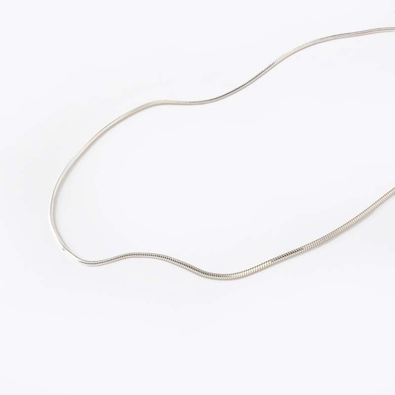 Yinglian Silver S925 sterling Silver Necklace, silver snake bone chain, Italian women's summer light luxury and high-end feel Specification image