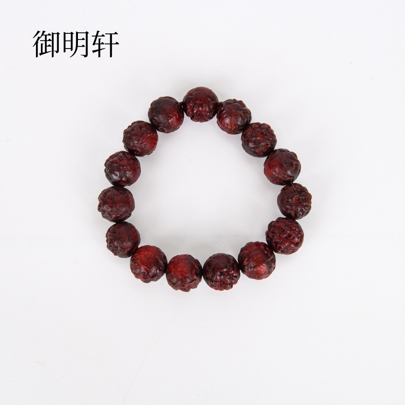 御明轩砂紫金晶体砂手串本命年男女款手链颗粒散珠