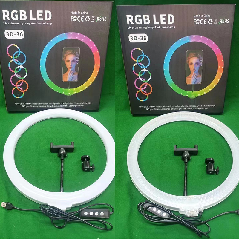 Double-sided light-emitting 6/8/10-inch / 12/13/14/18/22-inch Ringlight crystal live streaming light pic 10
