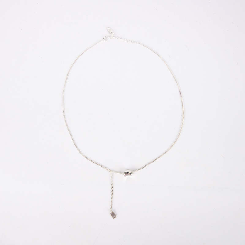 Yinglian Silver S925 Sterling Silver Necklace, summer silver jewelry, high-end and light luxury snake bone chain, Italian woman details Picture