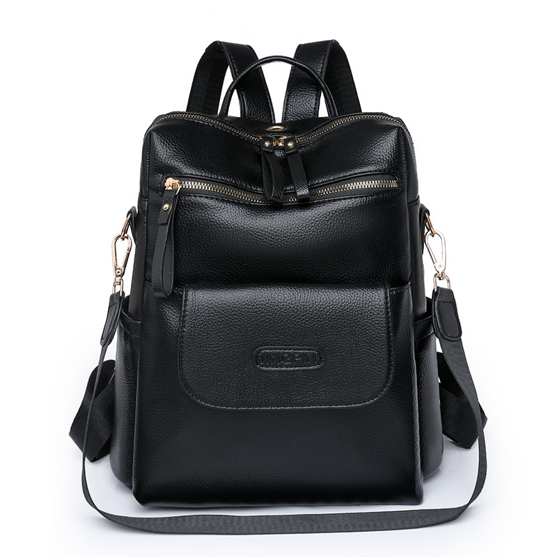 T's new soft leather PU backpack, a large-capacity retro crossbody bag, is suitable for both casual and commuting use. It's a versatile backpack for women going out Application Scenario
