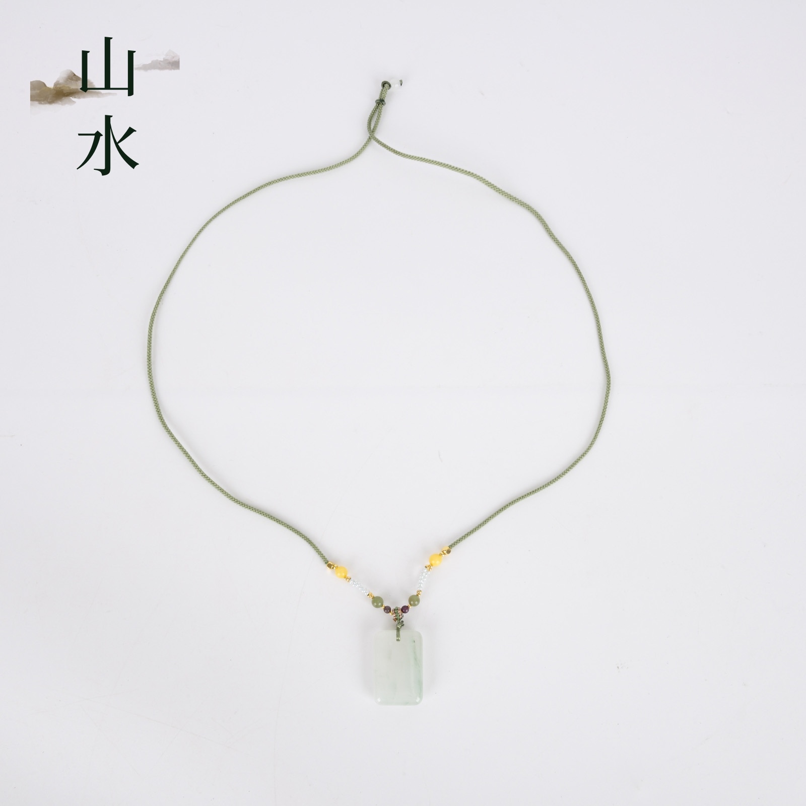 Wholesale of high-end Hetian jade pendant ropes, hand-woven necklace ropes, peace pendants, jade pendants without matters, Chinese-style jade pendants