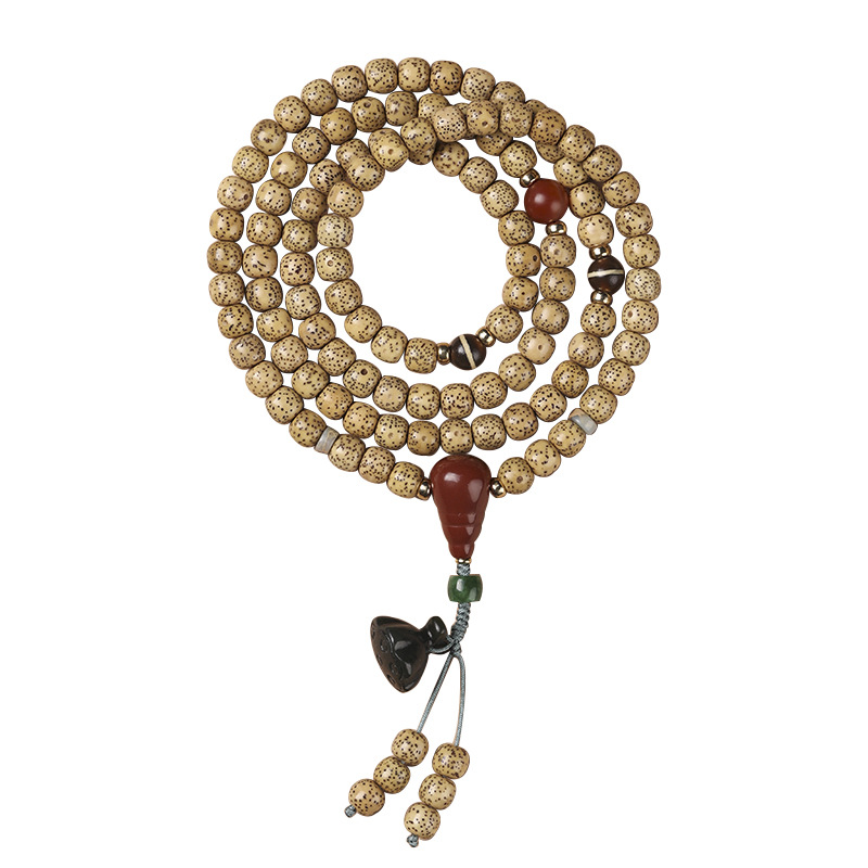 手链/水晶手串/木头十字架手链/饰品/水晶手链白底实物图