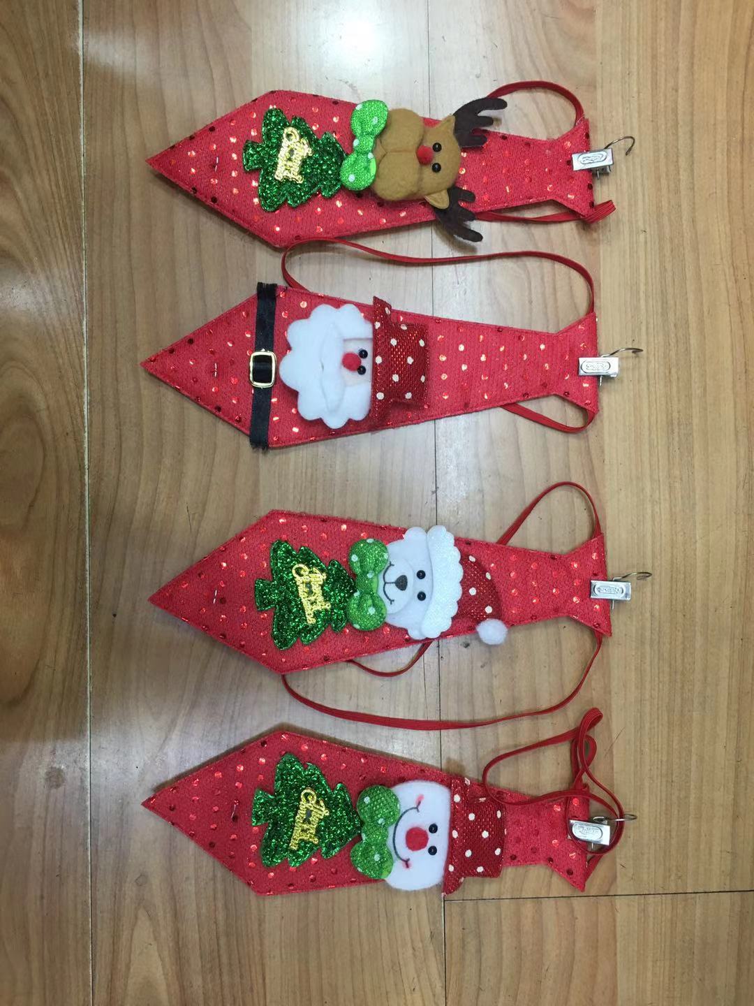 Christmas holiday JK ties for the elderly, snowmen, reindeer, checkered ties, men's and women's ties Specification image