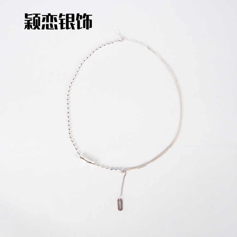 Yinglian Silver Jewelry S925 pure Silver necklace, bare chain, single chain, cross chain, melon seed chain, box chain