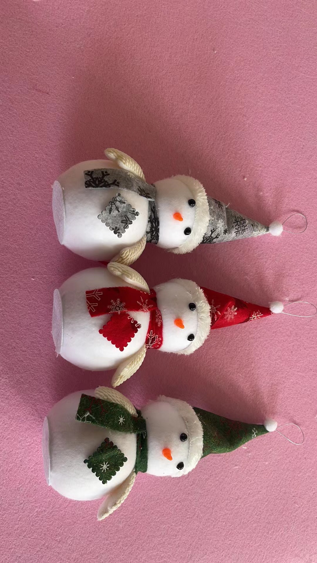 Cross-border best-selling Christmas ornaments: Snowman Christmas tree pendant, desktop decoration, Christmas tree pendant + cartoon pen details Picture