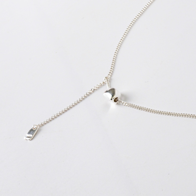 Yinglian Silver S925 Sterling Silver Necklace, summer silver jewelry, high-end and light luxury snake bone chain, Italian woman Specification image