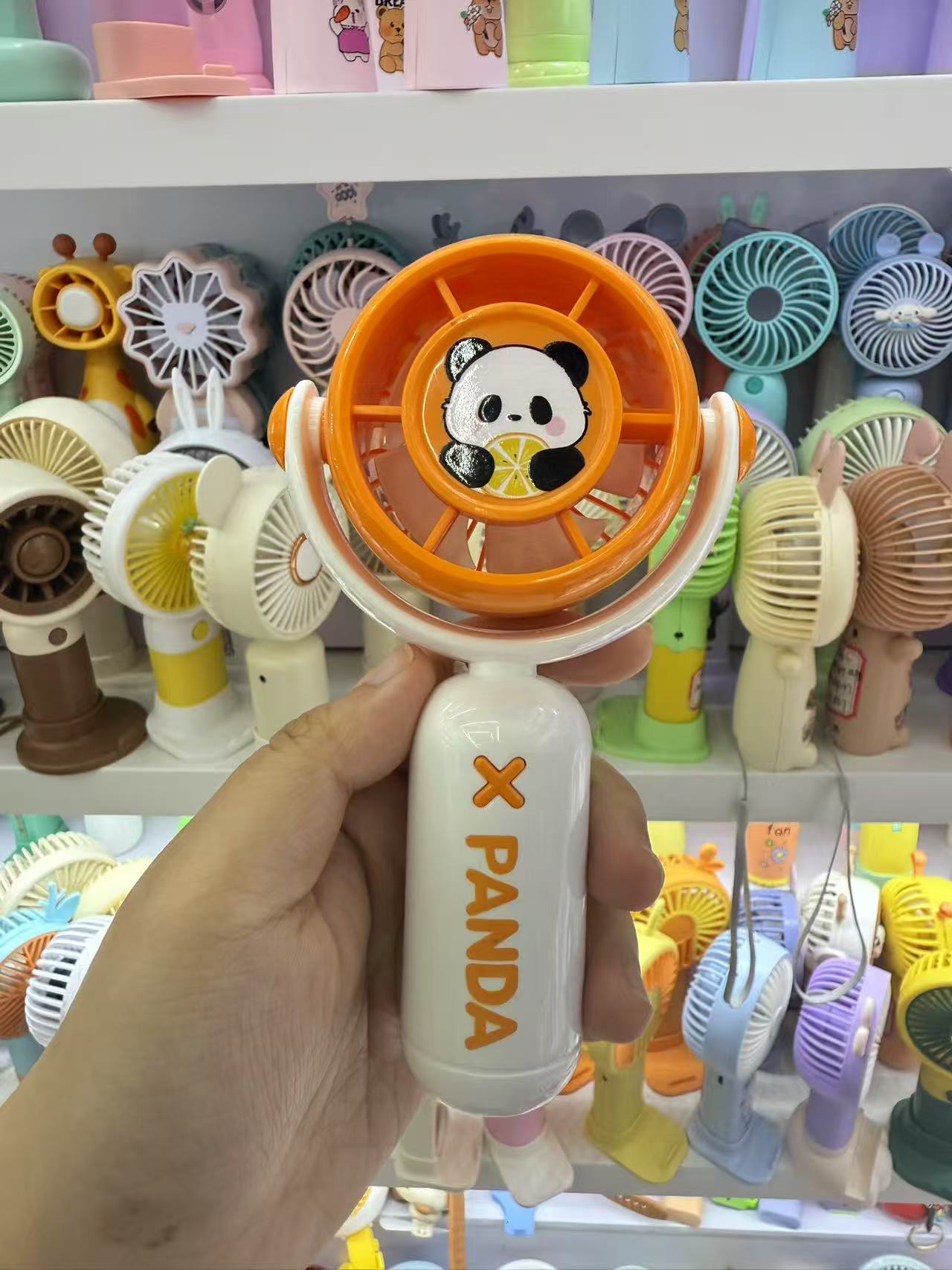 国潮新款登山扣手持电扇桌面静音风扇持久续航户外便携清凉风扇礼品国潮11