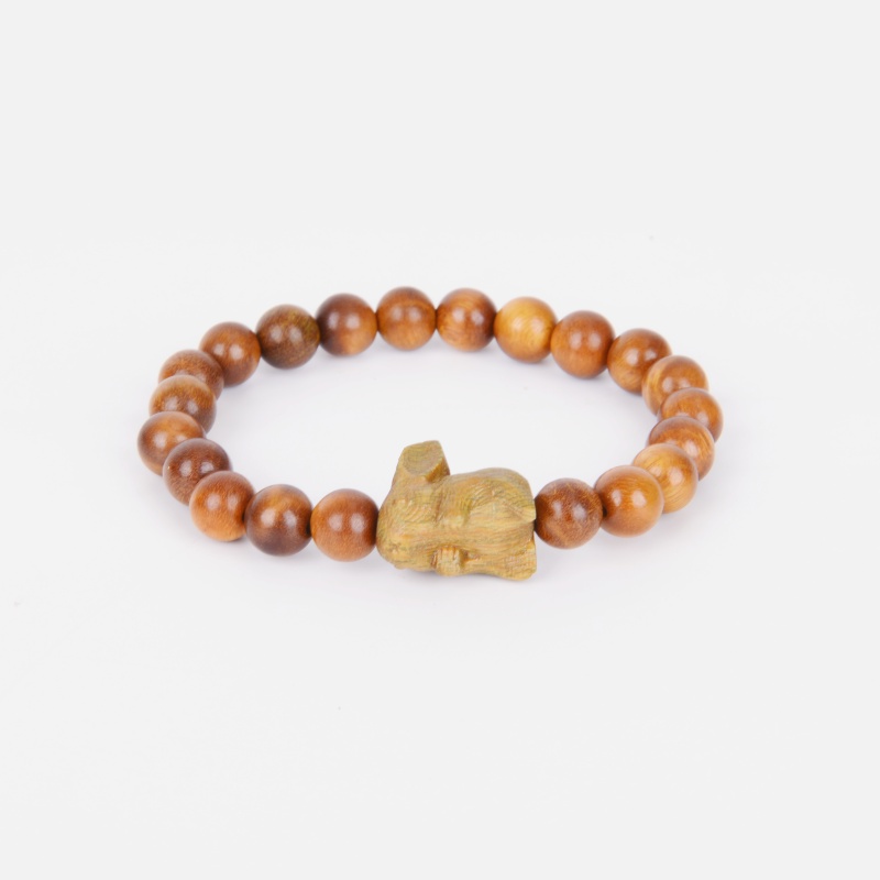 DIY green sandalwood, purple sandalwood, blood sandalwood sugar beads, three treasures, hand-held prayer beads, hanging novel cultural play bracelets, wooden beads Specification image