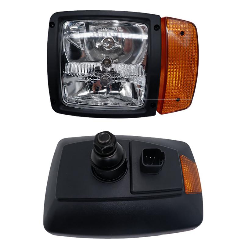 Factory direct sales of British loader three-bulb Dechi 6-hole headlights for high and low beam, suitable for JCB headlight series full figure