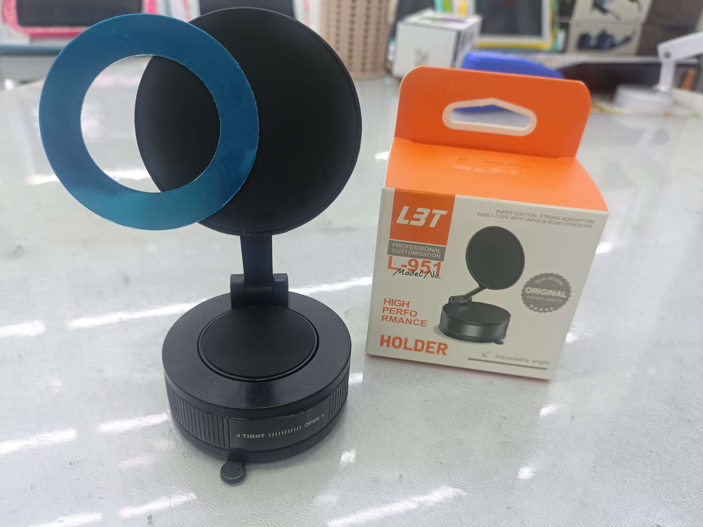 真空吸盘带胶底磁吸手机支架 真空吸盘车载磁吸支架 镂空圆形/圆形 车载导航支架车载手机支架详情图18