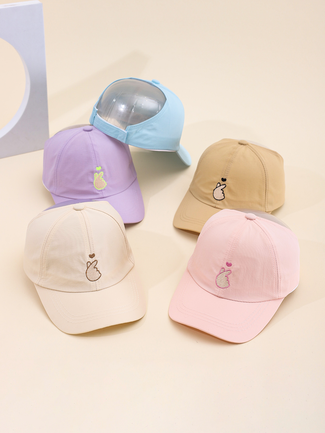 Spring and summer bestsellers: Embroidered pen refills, children's quick-drying baseball cap, men's and women's compatible, versatile outdoor sun protection cap, can be tied up in a high ponytail, adjustable full figure