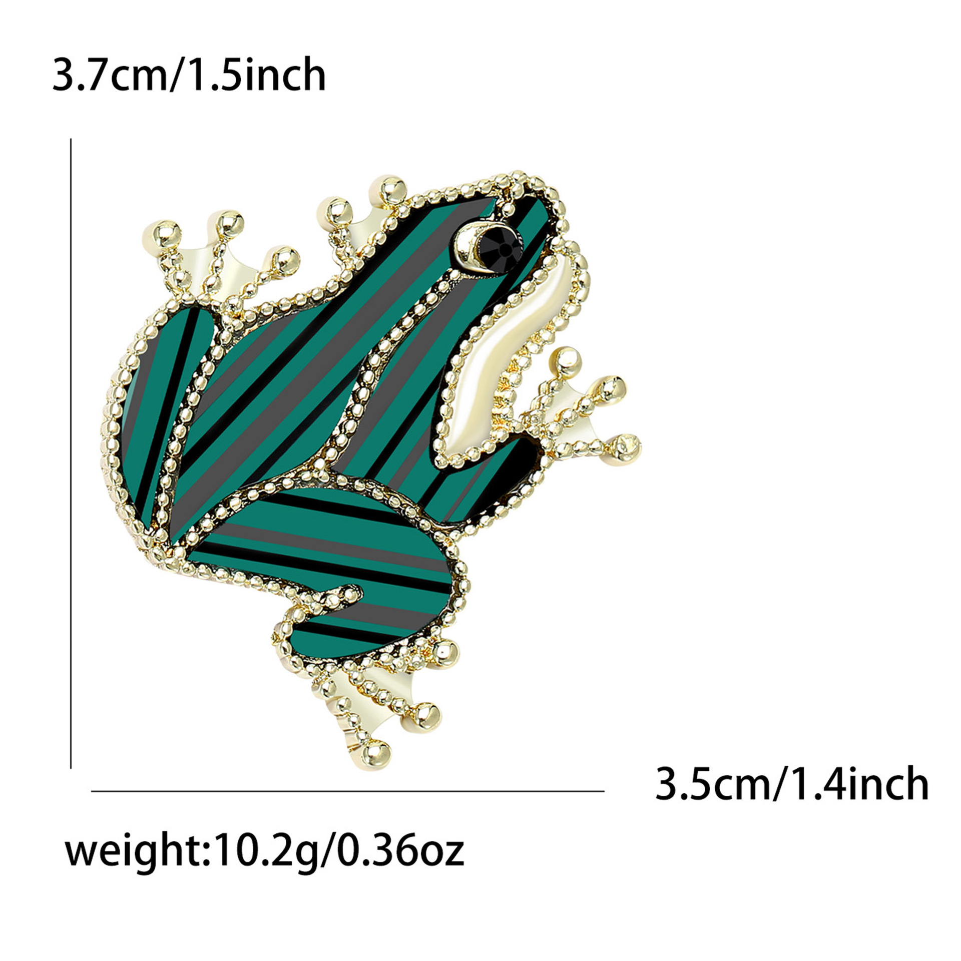 Fresh and cute board frog brooch, personalized acrylic badge, high-end brooch pin wholesale Item Picture