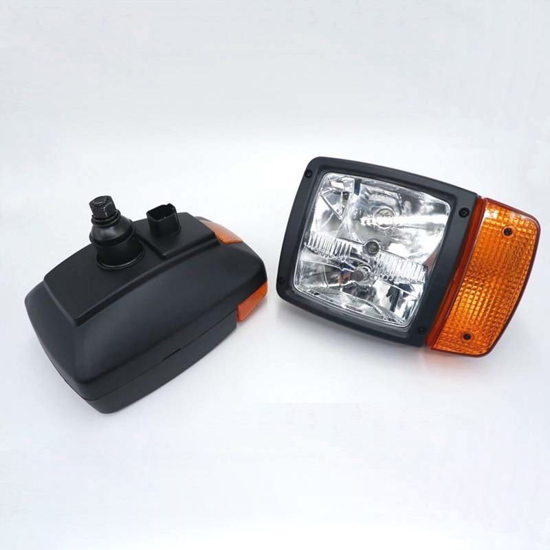 Factory direct sales of British loader three-bulb Dechi 6-hole headlights for high and low beam, suitable for JCB headlight series details Picture