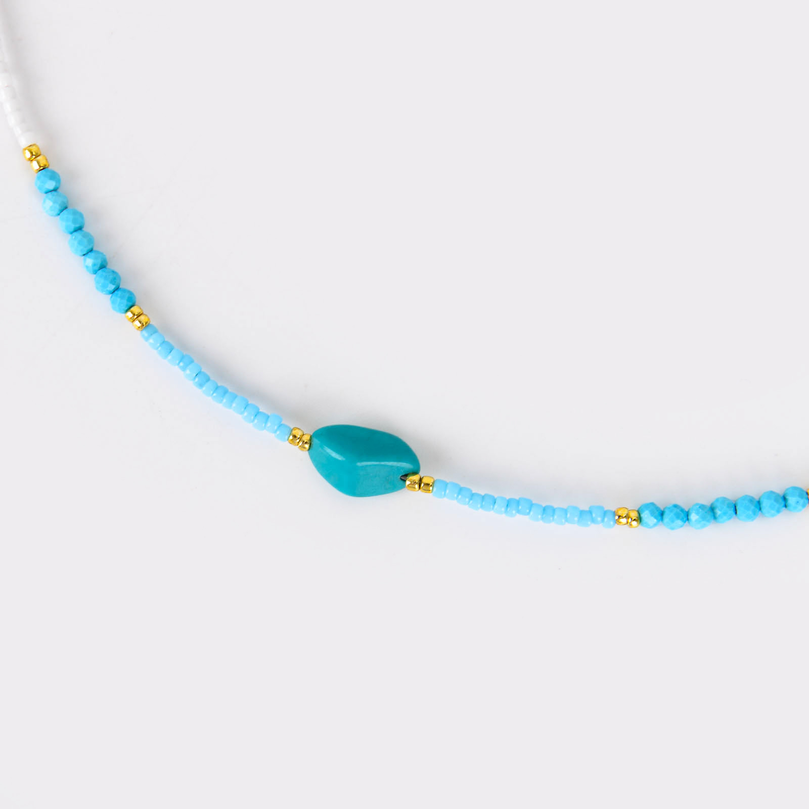 云逸饰家 25夏季新款松石珍珠手链项链 手工设计天然轻奢复古高级