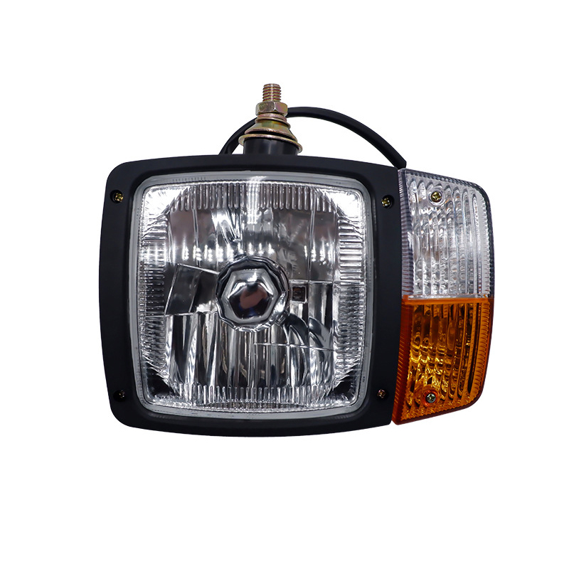 Longgong engineering vehicle headlights, Liugong excavator roller headlights, nylon PA front and rear headlights details Picture