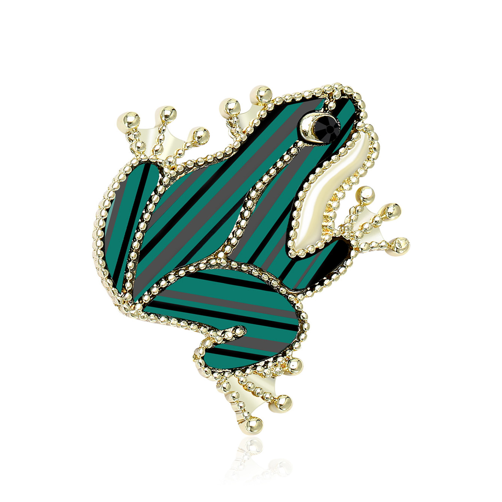 Fresh and cute board frog brooch, personalized acrylic badge, high-end brooch pin wholesale