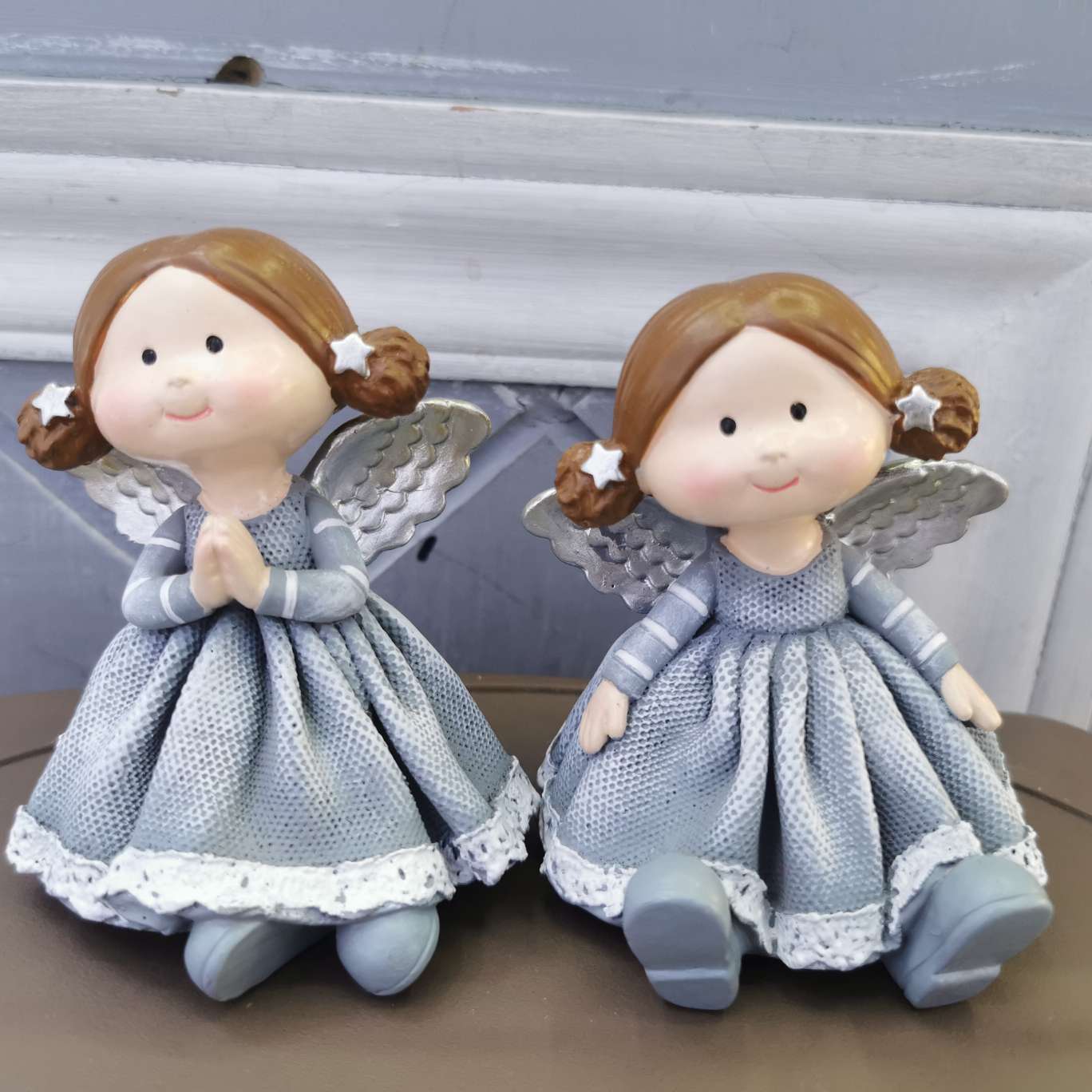 景泰蓝小花瓶工艺品陶瓷摆件铜雕摆件礼品工艺摆件电视柜装饰相框学生居家小摆件 小女孩摆件 芭比娃娃 欧式摆件