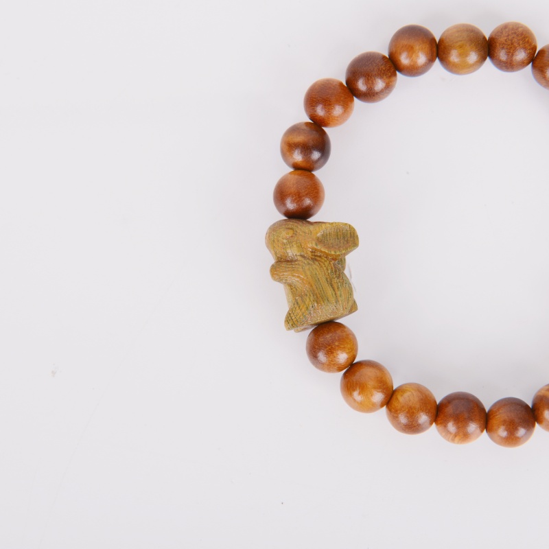 DIY green sandalwood, purple sandalwood, blood sandalwood sugar beads, three treasures, hand-held prayer beads, hanging novel cultural play bracelets, wooden beads details Picture