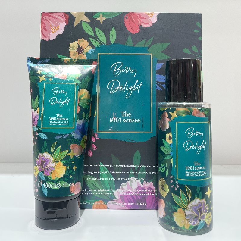 花香味套盒  花香味香水套盒 135ML BODY MIST  100ML BODY CREAM  花香身体喷雾+身体乳