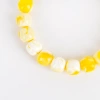 White demon flower amber amber old-style bucket bead bracelet, natural accessory for men and women, with beads full of honey Specification image