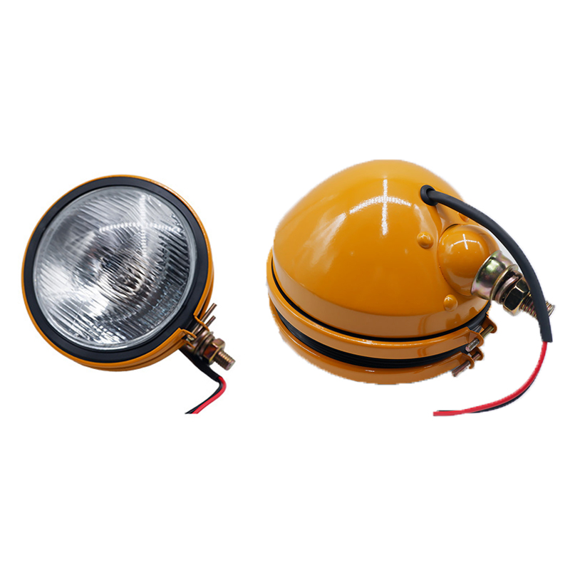 Wholesale of 5-inch round iron shell headlights for excavators, H4 bulbs, engineering maintenance work lights details Picture