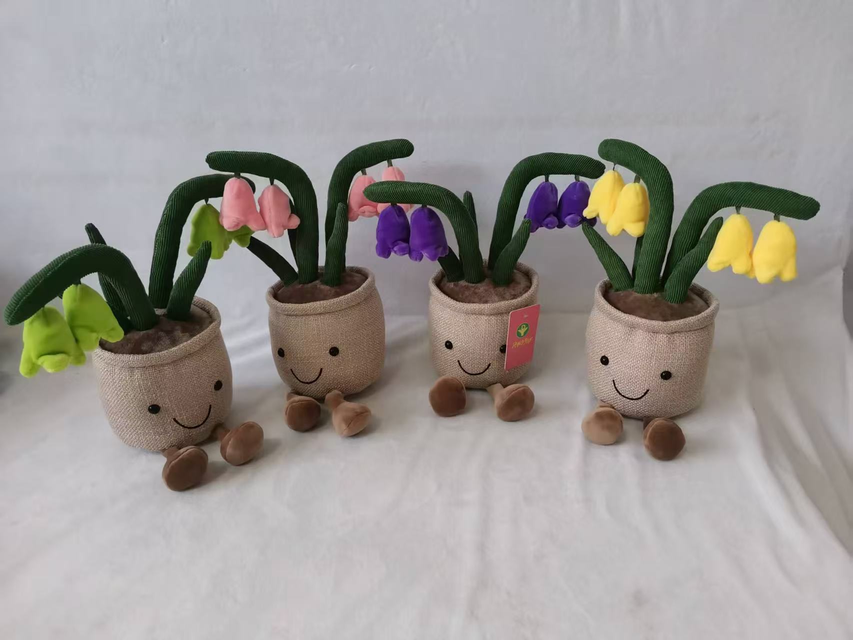 Creative simulation bluebell flower dolls, cute birthday cakes, living room desk ornaments, dolls, children's gifts, girls