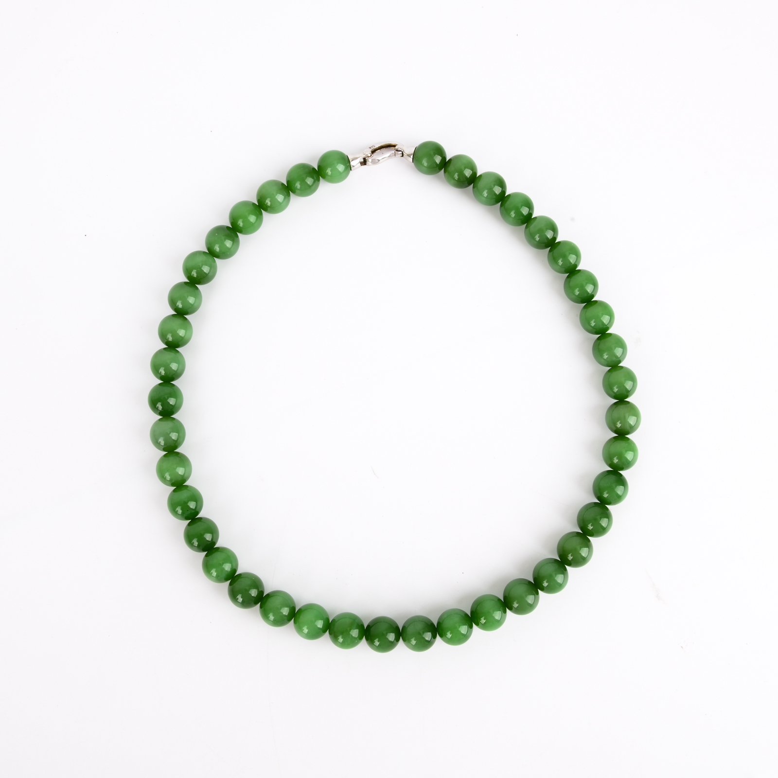 新中式天然碧玺串珠项链女显白元宝扣锁骨链气质脖颈链子