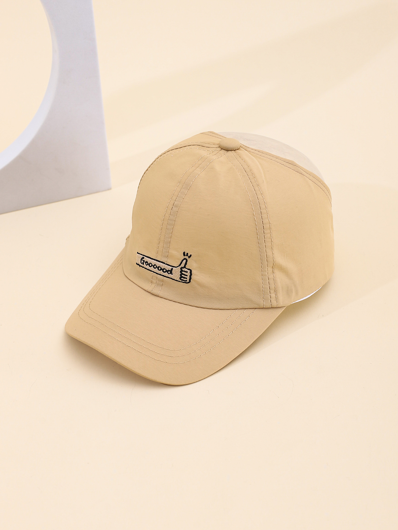 Spring and Summer bestseller Embroidered good Children's quick-drying baseball cap, suitable for both men and women, versatile outdoor sun protection cap, can be tied up in a high ponytail, adjustable details Picture