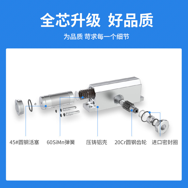 缓冲液压防火闭门器自动关门器家用90度定位闭合方机详情3