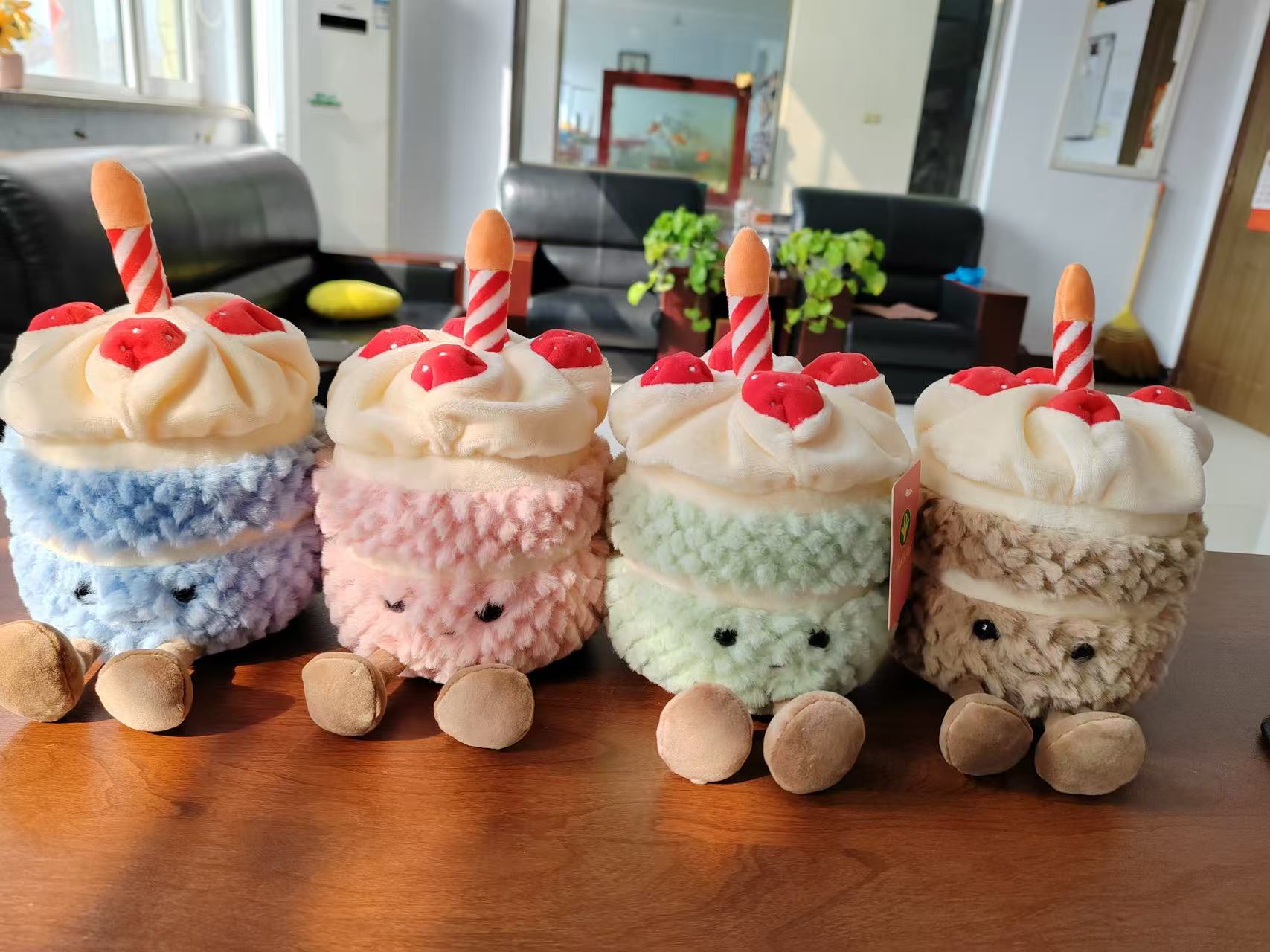 Popular birthday cake dolls, plush toys, flower potted plant series, children's stuffed dolls, indoor decorative dolls