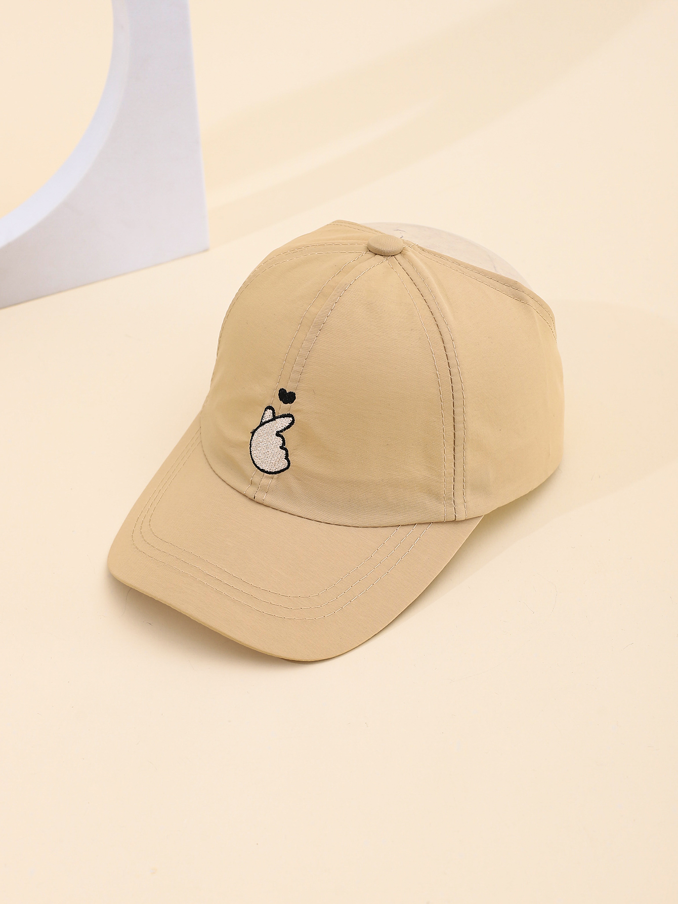 Spring and summer bestsellers: Embroidered pen refills, children's quick-drying baseball cap, men's and women's compatible, versatile outdoor sun protection cap, can be tied up in a high ponytail, adjustable Specification drawing