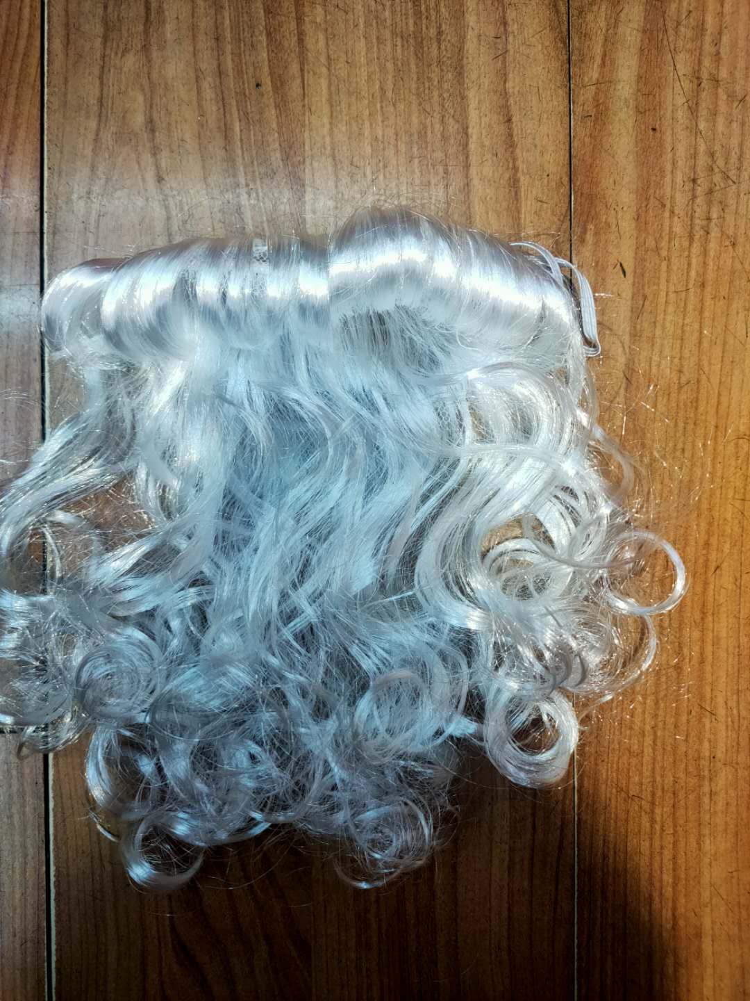 Santa Claus with a big beard, a large white beard, party beard outfit details Picture