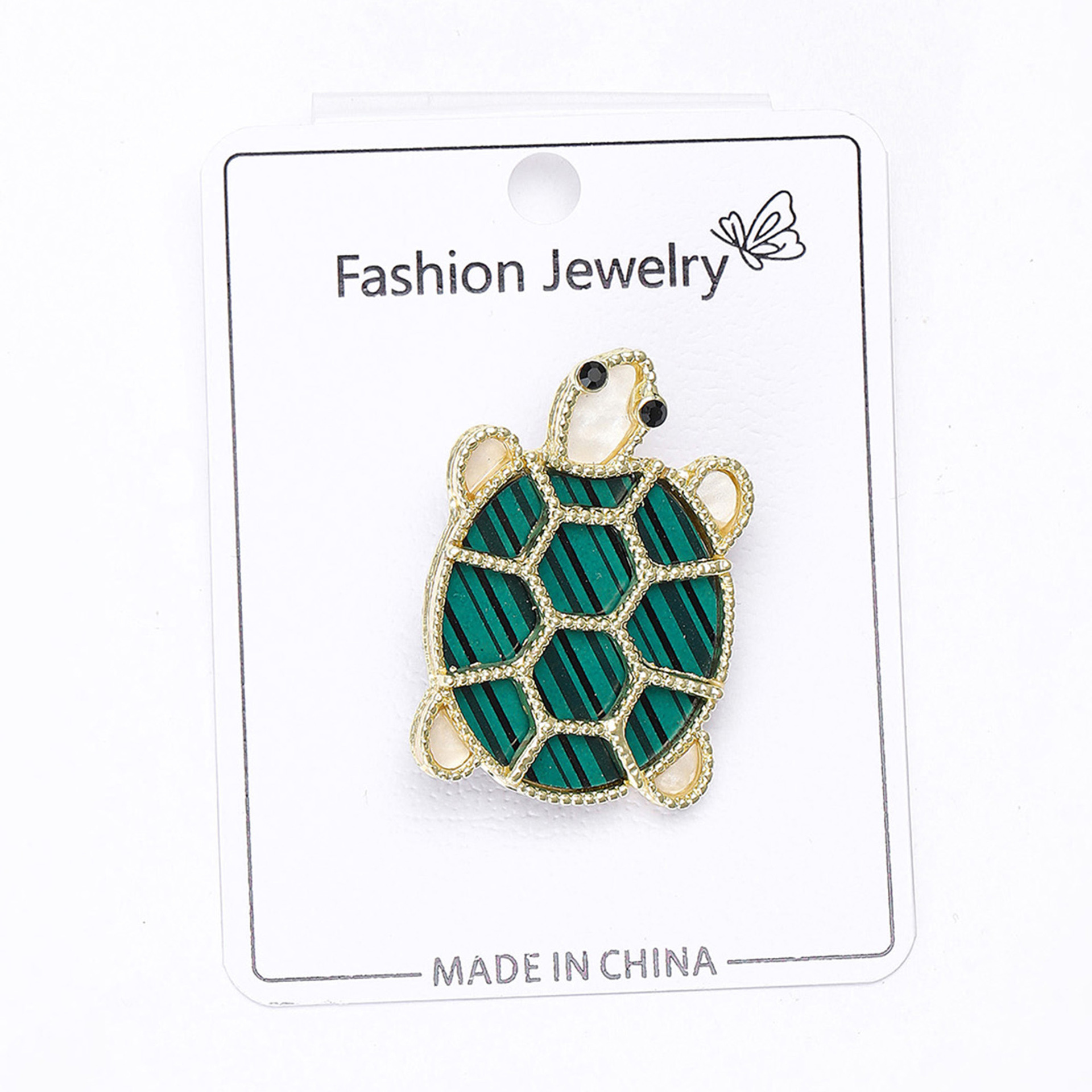 Fresh and cute board turtle brooch, personalized acrylic badge, high-end brooch pin wholesale Specification image